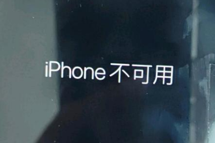 松山苹果服务网点分享锁屏界面显示“iPhone 不可用”如何解决 